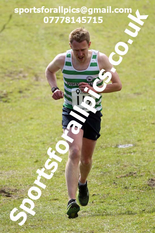 Masters men 2021 NECAA Cross Country Relays, Thornley Farm, Peterlee, Saturday, April 10th. Photo: David T. Hewitson/Sports for All Pics